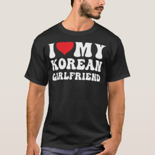 Manar I Kärlek min koreanska flickvän jag älskar m T Shirt