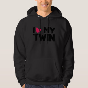 Manar I Kärlek min tvillingtråd jag älskar min tvi Hoodie