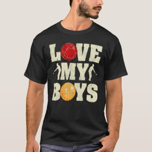Manar I Kärlek My Boys Bocce Fars dag Bocce Pappa T Shirt