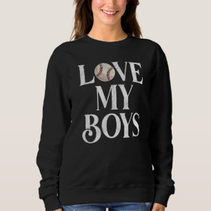 Manar I Kärlek My Boys Softball Softball Pappa Far T Shirt