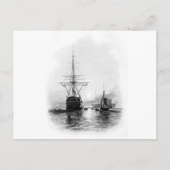 MANAR I KRIG I SPITHEAD VYKORT (Framsida)
