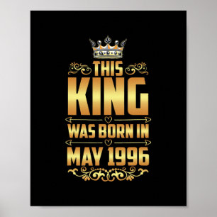 Manar i Kung föddes i maj 1996 26:e födelsedagen Poster