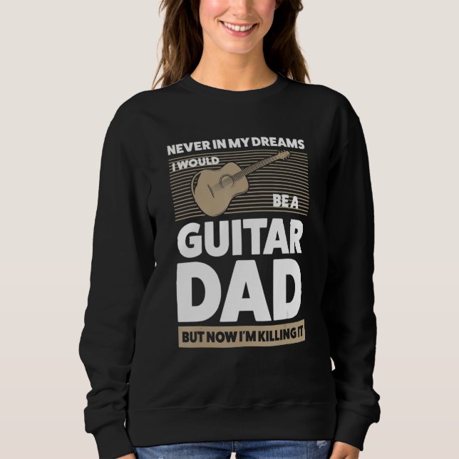 Manar i mina drömmar skulle jag gissa pappa gitarr t shirt (Framsida)