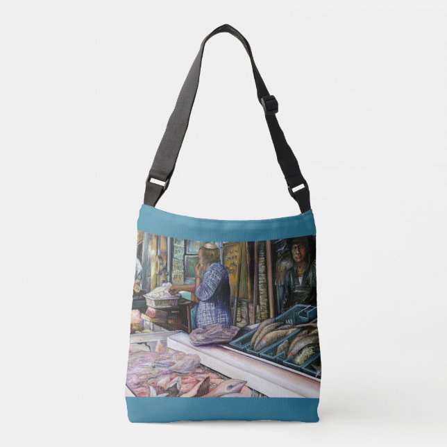 Manar i öknen, havets gåvor, Jerusalem Axelväska (Framsida)