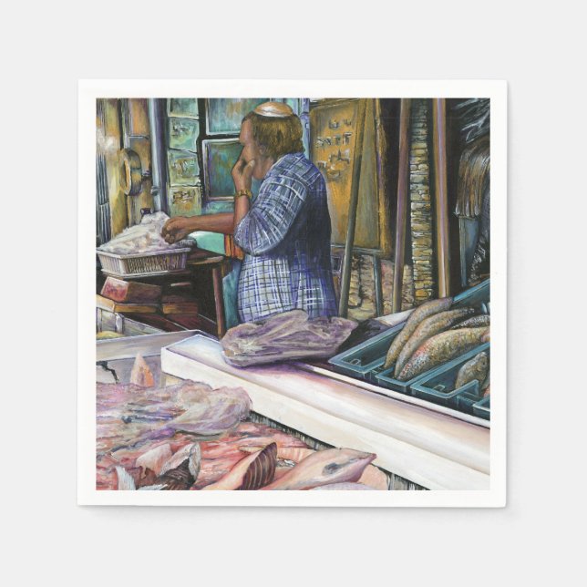 Manar i öknen, havets gåvor, Jerusalem Pappersservett (Framsidan)