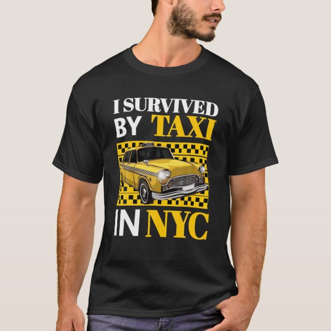 Manar I Överlevt av Taxi i NYC T Shirt (Framsida)