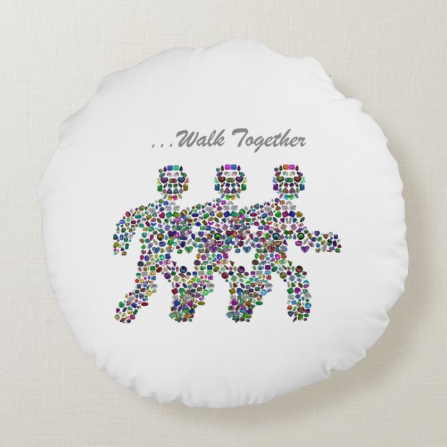 MANAR i RÖRELSE Rund Kudde (Baksidan)