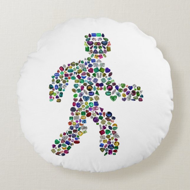 MANAR i RÖRELSE Rund Kudde (Framsidan)