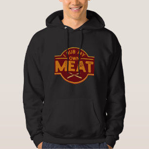 Manar I rub min egen Kött Funny BBQ Grilling Tee G Hoodie