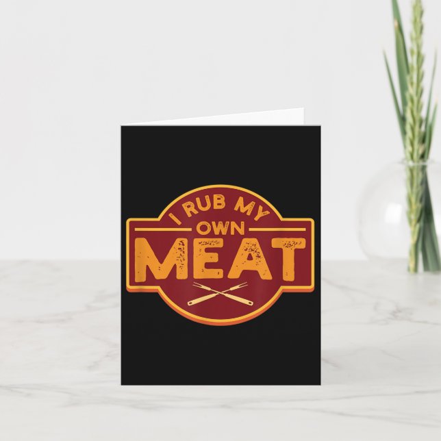 Manar I Rub My Own Kött - Funny Bbq Grilling Tee G Kort (Framsida)
