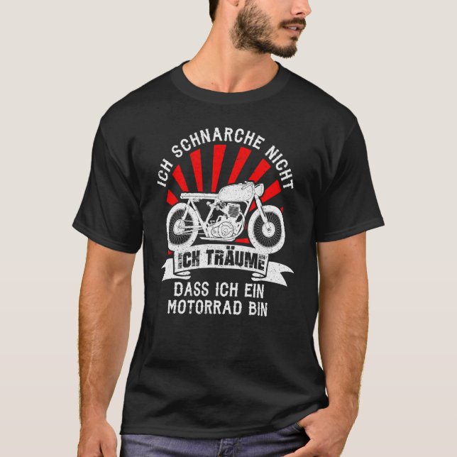 Manar I Snore Motorcle T Shirt (Framsida)