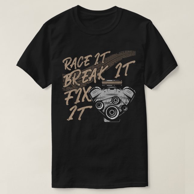 Manar I spelar med block Turbo Tuning Tuner T Shirt (Design framsida)