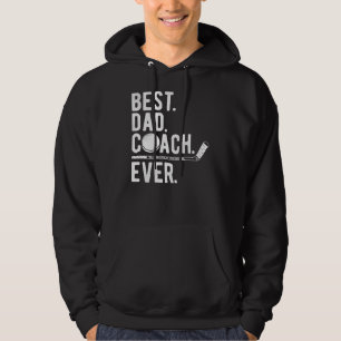 Manar Ice Hockey Best Pappa Coach Aldrig pappa Hoodie