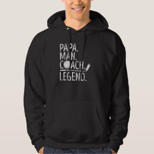 Manar Ice Hockey Pappa Man Coach Legend Myth Proud Hoodie
