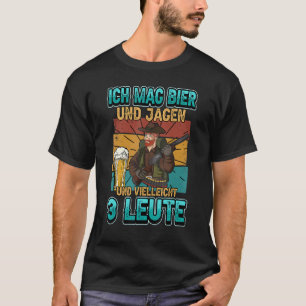 Manar Ich Mag Bier Jagen Jäger Say Rifle T Shirt