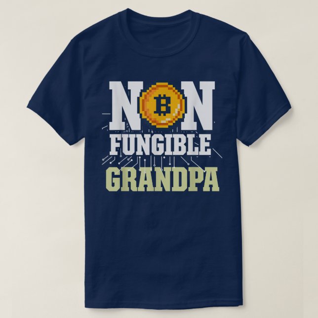 Manar Icke-fungibel Grandpa NFT Fläkt NFT Investor T Shirt (Design framsida)
