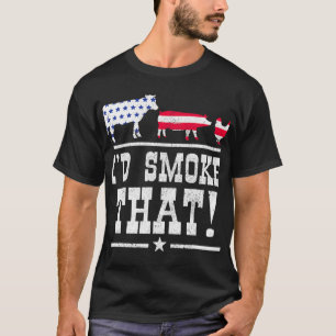 Manar ID Rökning som BQ Kött Rökgaller G T Shirt