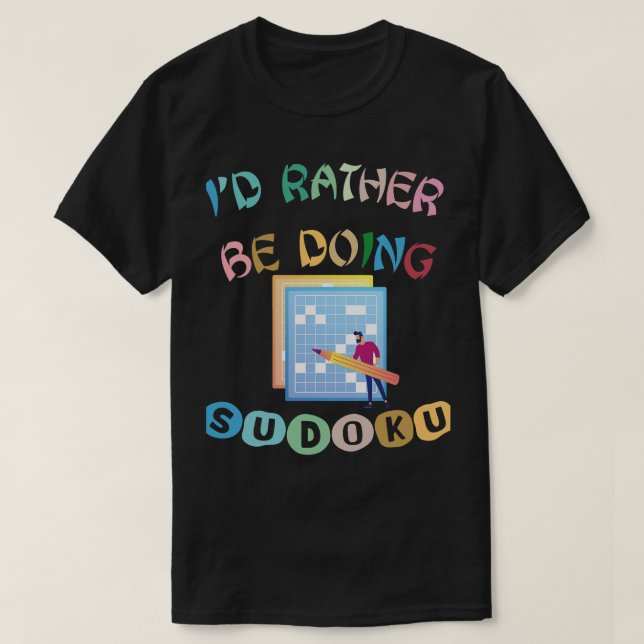 Manar-ID:t gör i stället Sudoku-pussel T Shirt (Design framsida)