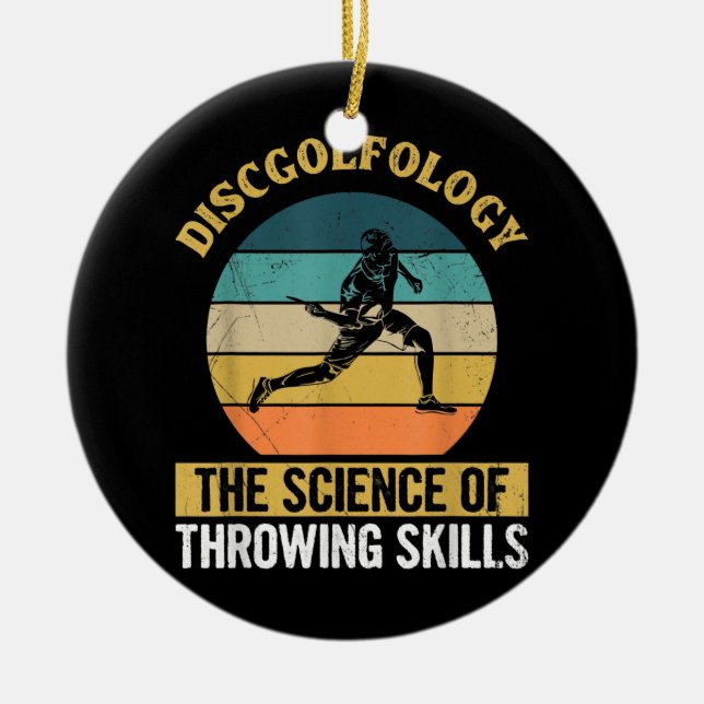 Manar-idrottens utformning för en skivgolf julgransprydnad keramik (Framsidan)