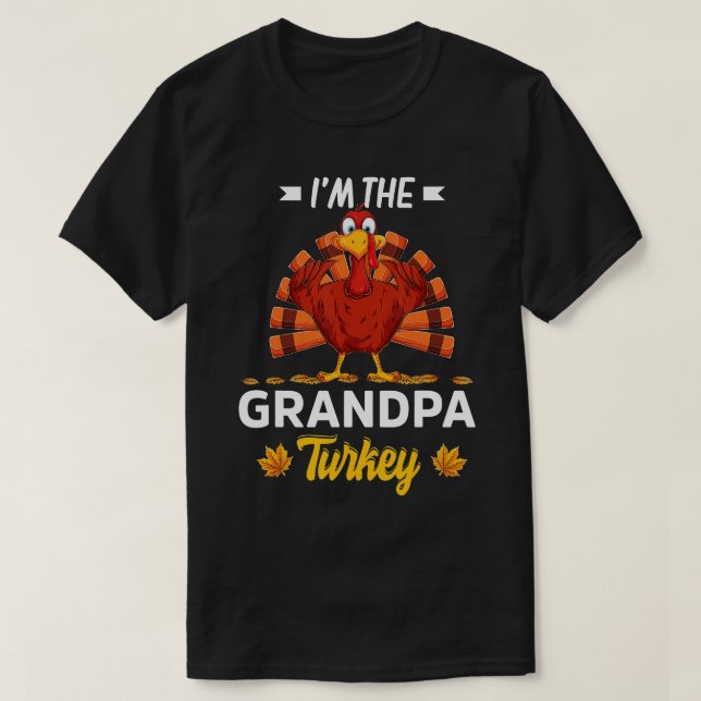Manar II Farfar Turkiet Happy thanksgiving än T Shirt (Design framsida)