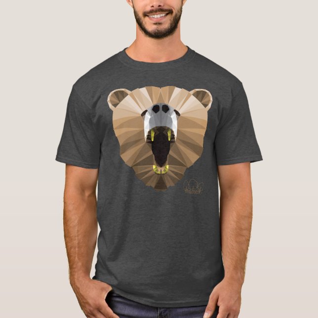 Manar ilsken björnskjorta t-shirt (Framsida)