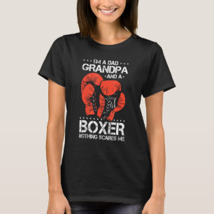 Manar Im A Pappa Grandpa Boxing Pappa Boxing Glove T Shirt