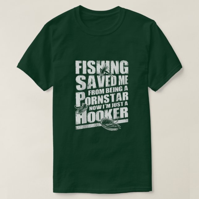 Manar Im Bara A HookerFunny Fishing s För manar682 T Shirt (Design framsida)