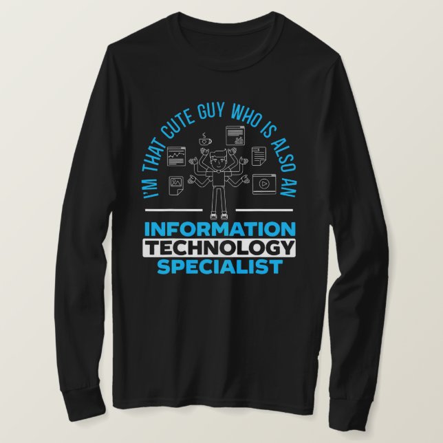 Manar informationsteknik Specialistdator T Shirt (Design framsida)