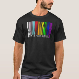 Manar Ingen av dina affärer Unisex Barcode Lgbtq C T Shirt