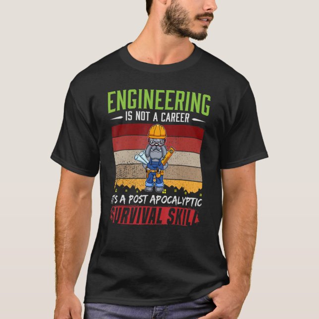Manar Ingenjör är inte en tekniker för karriärtekn T Shirt (Framsida)