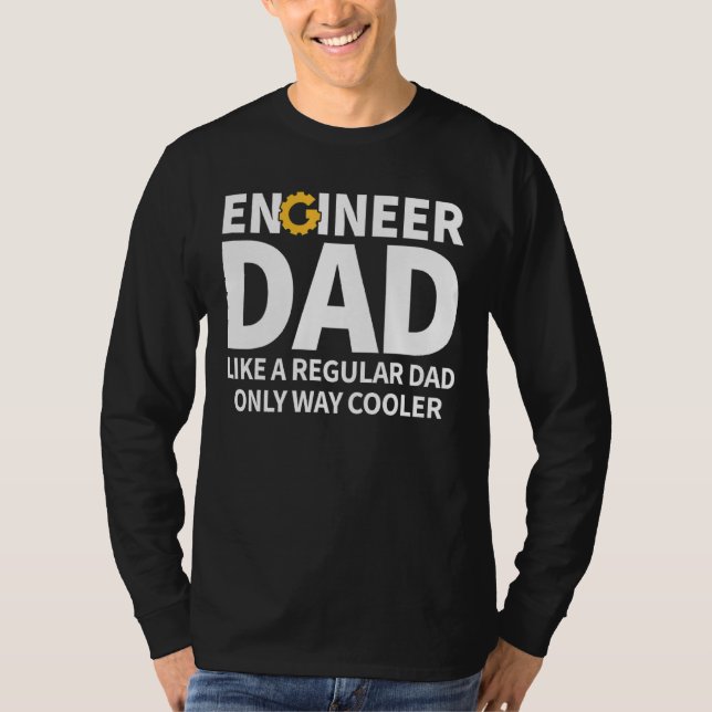 Manar Ingenjör Pappa Funny Engineering För manar E T Shirt (Framsida)