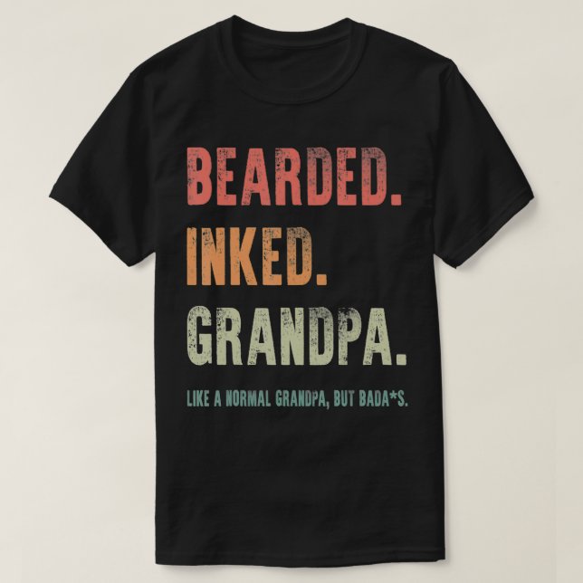 Manar inkapslad morfar som en vanlig morfar F T Shirt (Design framsida)