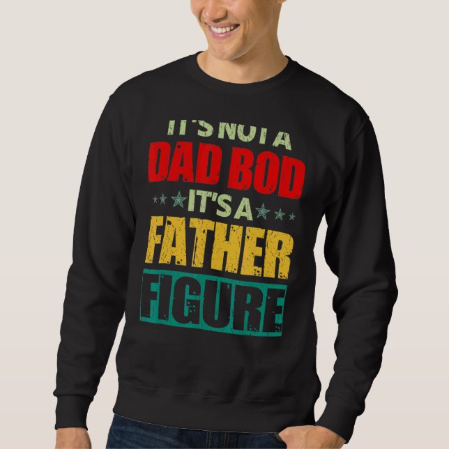 Manar, inte Pappa Bod Fars dag, det är Far Pappa Lång Ärmad Tröja (Framsida)