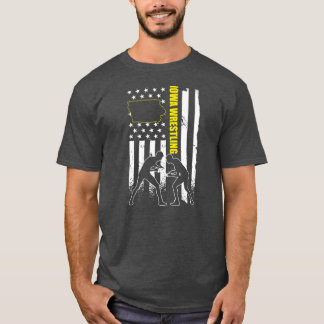 Manar Iowa Wrestling Apparel USA Iowa Wrestler T Shirt
