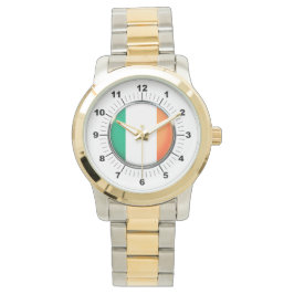 Manar Ireland Flagga Oversized Two-Tone Watch Armbandsur