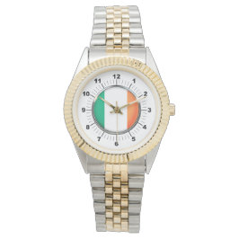 Manar Ireland Flagga Two-Tone Bracelet Watch Armbandsur