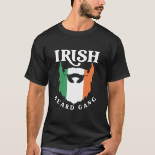 Manar Irish Beard Ireland Flagga  T Shirt