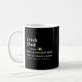 Manar Irish Pappa Definition Fars dag Gift Flagga Kaffemugg
