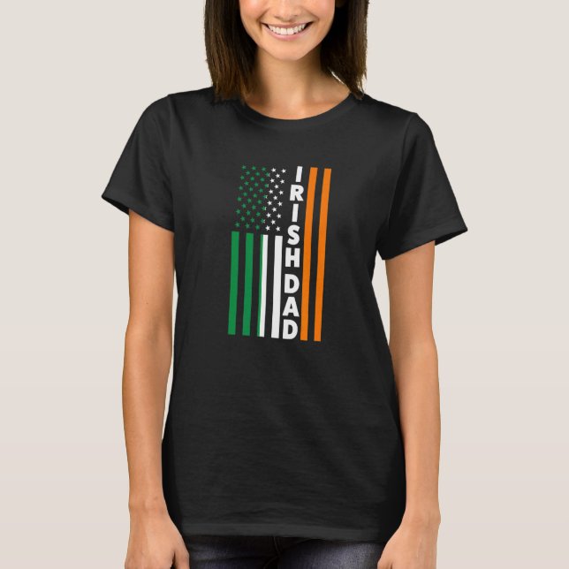 Manar Irish Pappa Irland Pappa T Shirt (Framsida)
