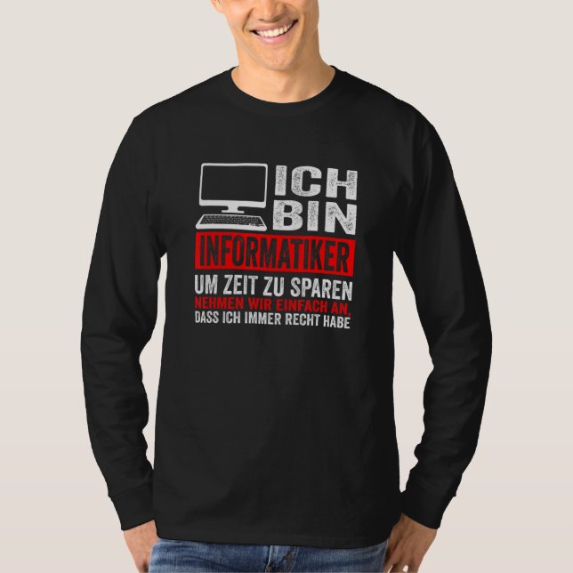 Manar IT Expert Computer Science T Shirt (Framsida)