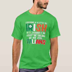 Manar Italien St. Patrick's Day Italy Funny Shamro T Shirt