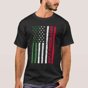 Manar Italienska Nonno-Italien American Flagga Bes T Shirt