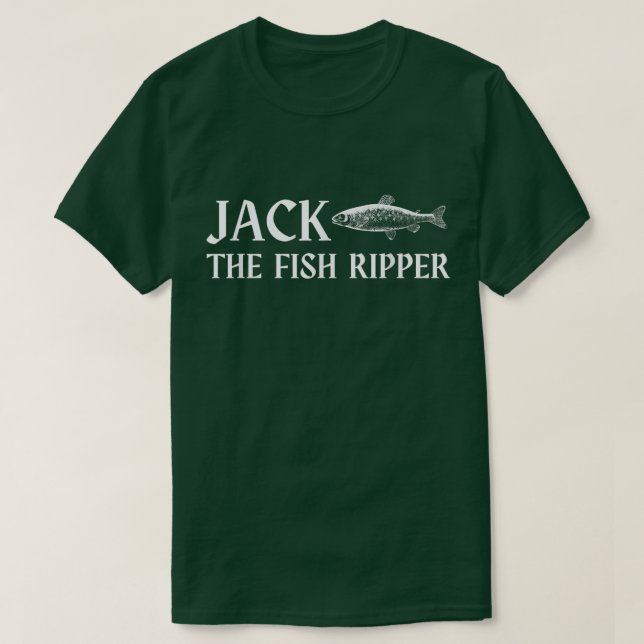 Manar Jack Fiske-stranden Fiskarens redskapsgler F T Shirt (Design framsida)