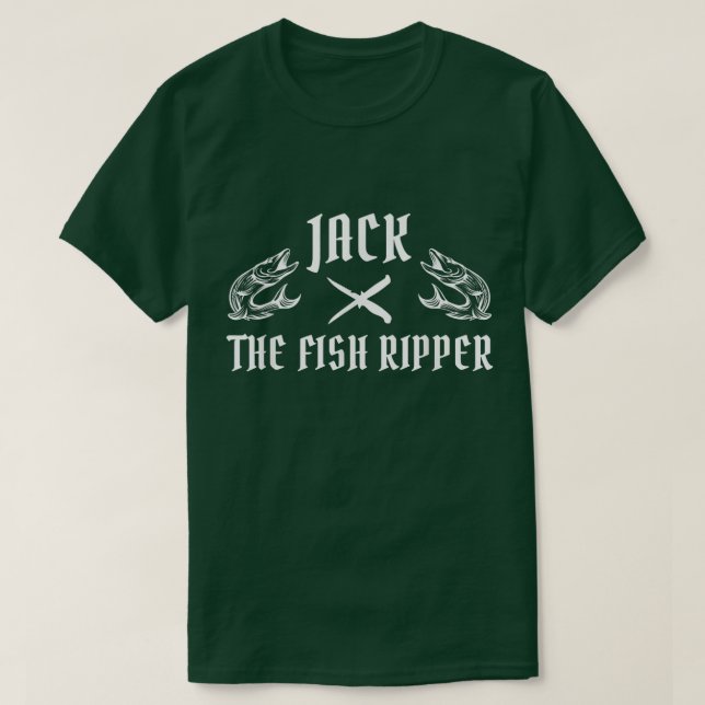 Manar Jack Fiske-stranden Fiskarens redskapsgler F T Shirt (Design framsida)
