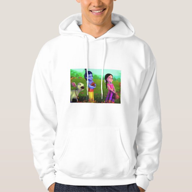 MANAR JACKA LITTLE KRISHNA MODEL CLASSIC HOODIE (Framsida)
