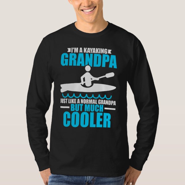 Manar jag är en Kayaking Grandpa precis som en van T Shirt (Framsida)