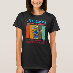 Manar jag är en rörmokare som jag inte stoppar när t shirt