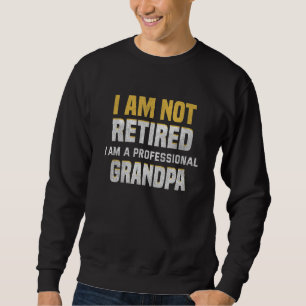 Manar Jag är inte pensionerad. Jag är professionel Lång Ärmad Tröja