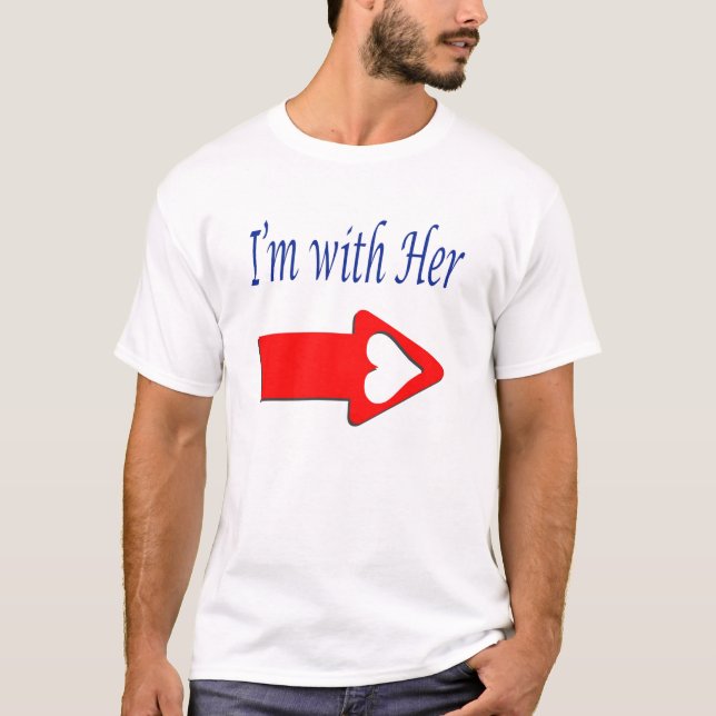 Manar "Jag är med henne" T-Shirt (Framsida)