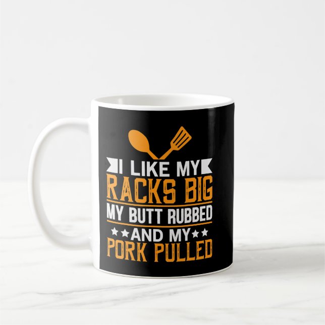 Manar Jag gillar mina stora rackarrumpor. Kaffemugg (Vänster)